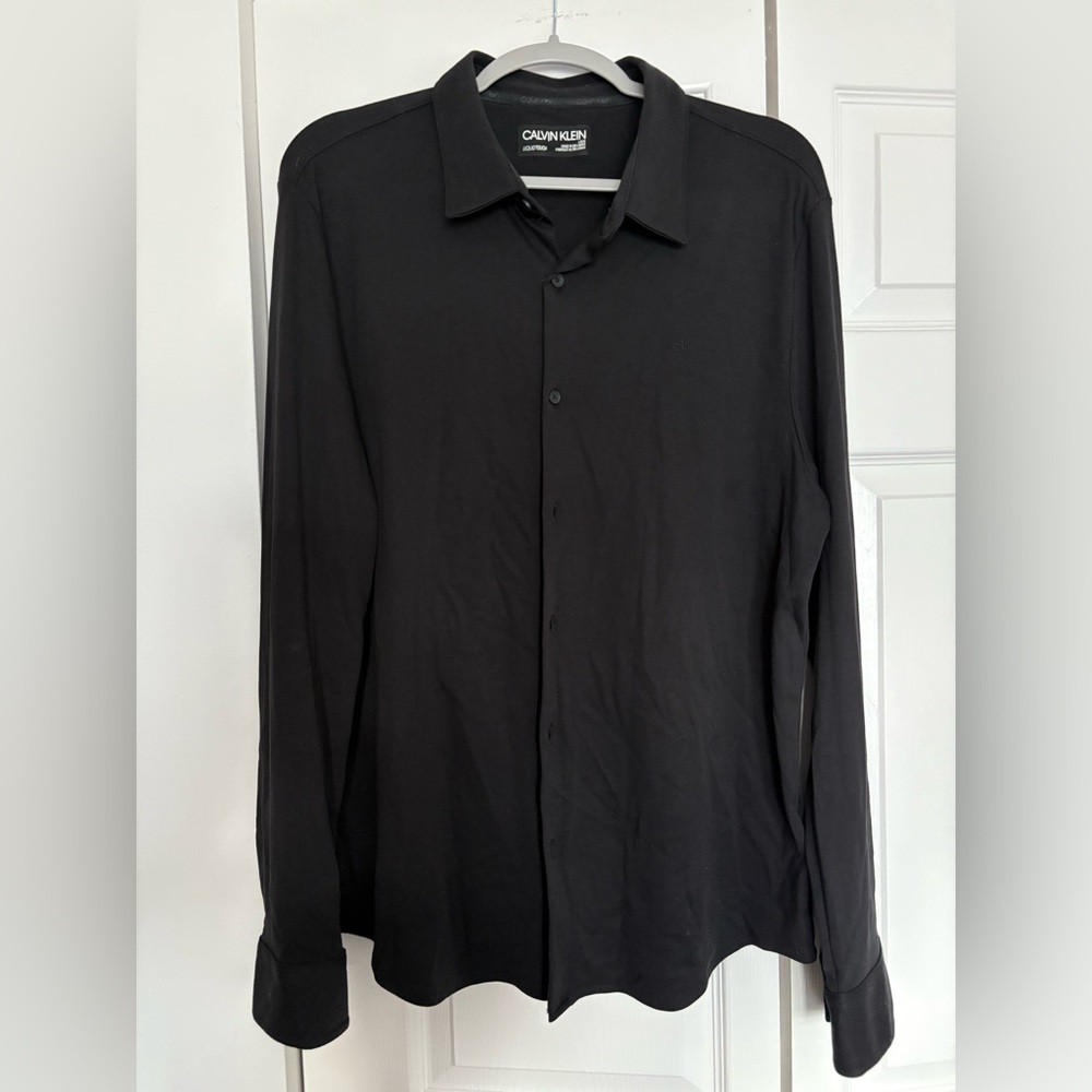 Calvin Klein Classic Black Long Sleeve Shirt size L